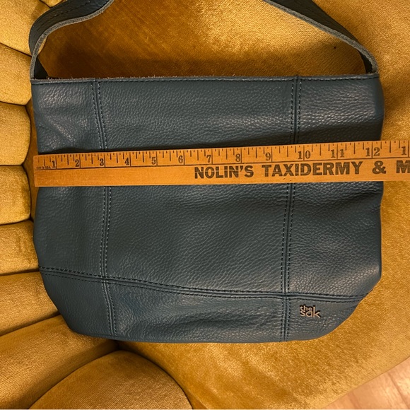 The Sak Deep Turquoise Leather Shoulder Bag - Picture 5 of 9